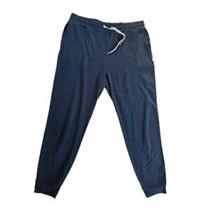 Vuori Performance Jogger Pants Womens M Navy Heather Blue Tapered Elastic